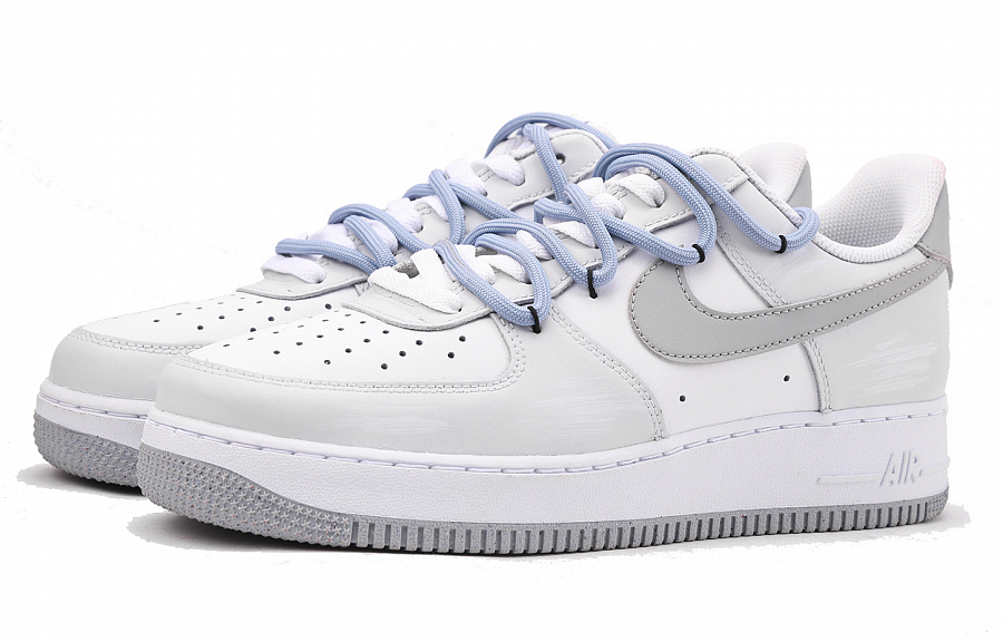 Nike Air Force 1 Coverage Anti-Slip And Wear-Resistant Low-Top Skateboard Shoes Men's Light Gray купить в интернет-магазине Yoocart с быстрой доставкой по России.