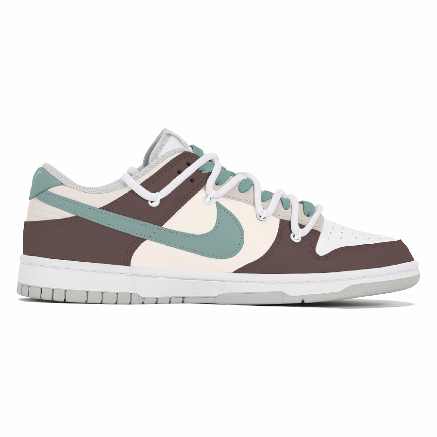 Nike Dunk Abrasion-Resistant Slip-Resistant Low-Top Skateboard Shoes Men's White Brown купить в интернет-магазине Yoocart с быстрой доставкой по России.