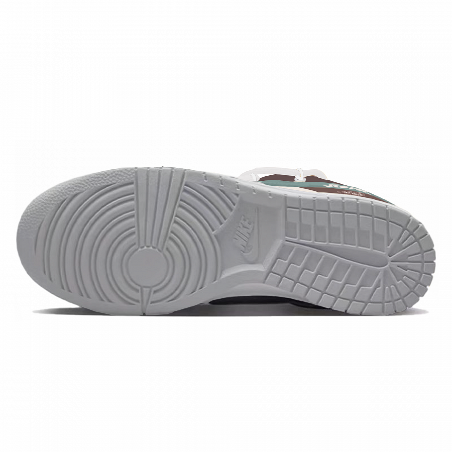 Nike Dunk Abrasion-Resistant Slip-Resistant Low-Top Skateboard Shoes Men's White Brown купить в интернет-магазине Yoocart с быстрой доставкой по России.