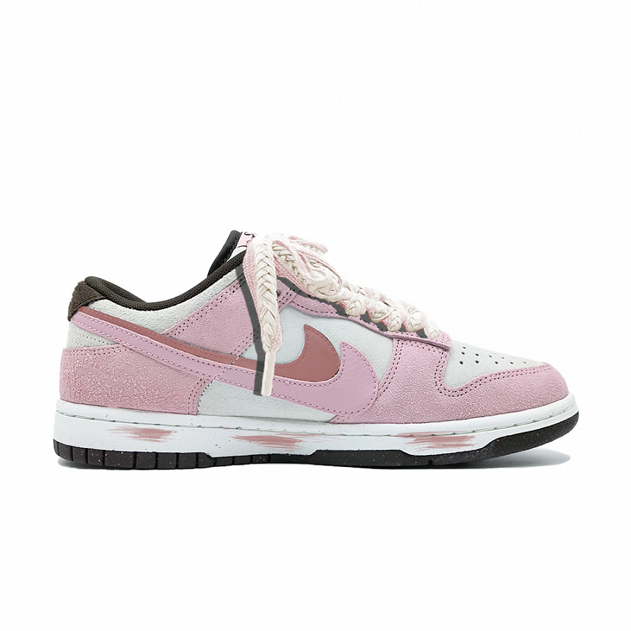 Nike Dunk Chocolate Slip Resistant Low Top Skateboard Shoes Women's Pink купить в интернет-магазине Yoocart с быстрой доставкой по России.