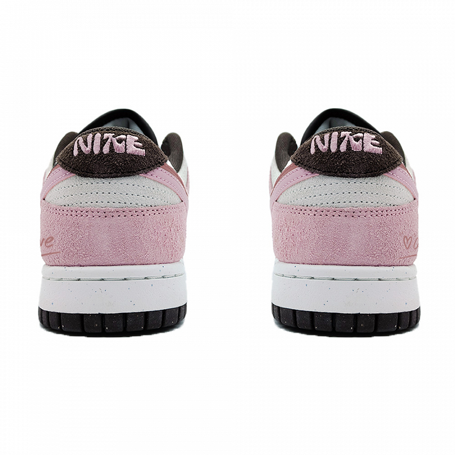 Nike Dunk Chocolate Slip Resistant Low Top Skateboard Shoes Women's Pink купить в интернет-магазине Yoocart с быстрой доставкой по России.