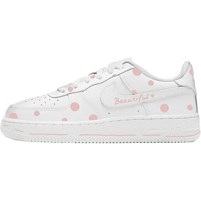 Nike Air Force 1 Cushioning, Wear Resistant Low Top Skateboard Shoes Women's Pink