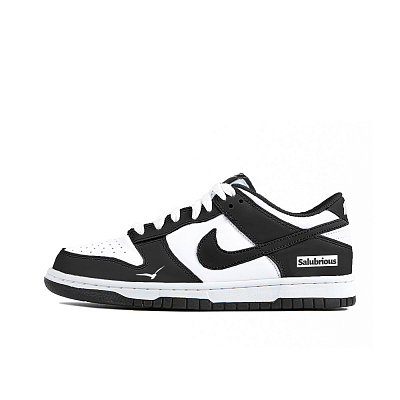 Nike Dunk Anti-Slip Wear-Resistant Low-Top Skateboard Shoes Unisex Black