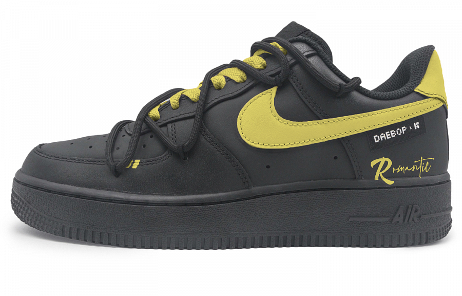 Nike Air Force 1 Abrasion Resistant Low Top Skateboard Shoes Unisex Black Yellow купить в интернет-магазине Yoocart с быстрой доставкой по России.