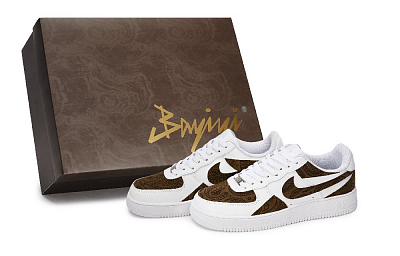 Nike Air Force 1 Skateboard Shoes Unisex Low top White/Brown