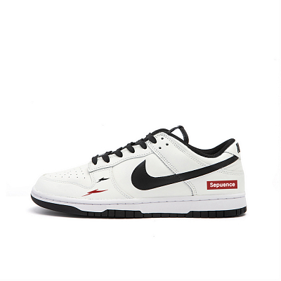 Nike Dunk Encounter Evening Gown Small Flower Cushioning Wear-Resistant Low-Top Skateboard Shoes Unisex Black