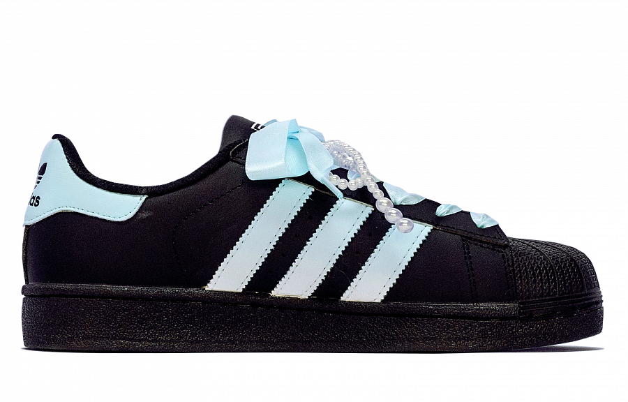 Adidas Originals Superstar 2 Skateboard Shoes Women's Low top Blue, Black купить в интернет-магазине Yoocart с быстрой доставкой по России.