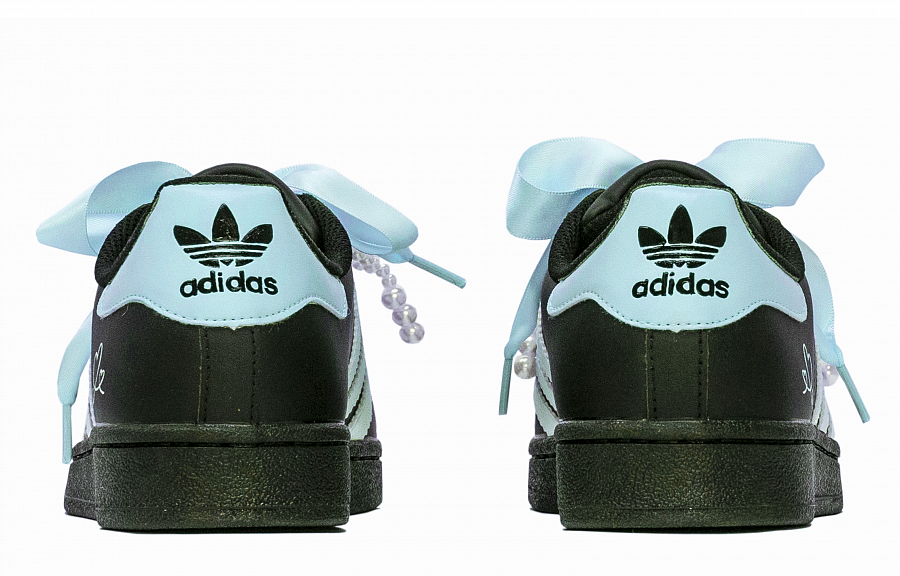Adidas Originals Superstar 2 Skateboard Shoes Women's Low top Blue, Black купить в интернет-магазине Yoocart с быстрой доставкой по России.