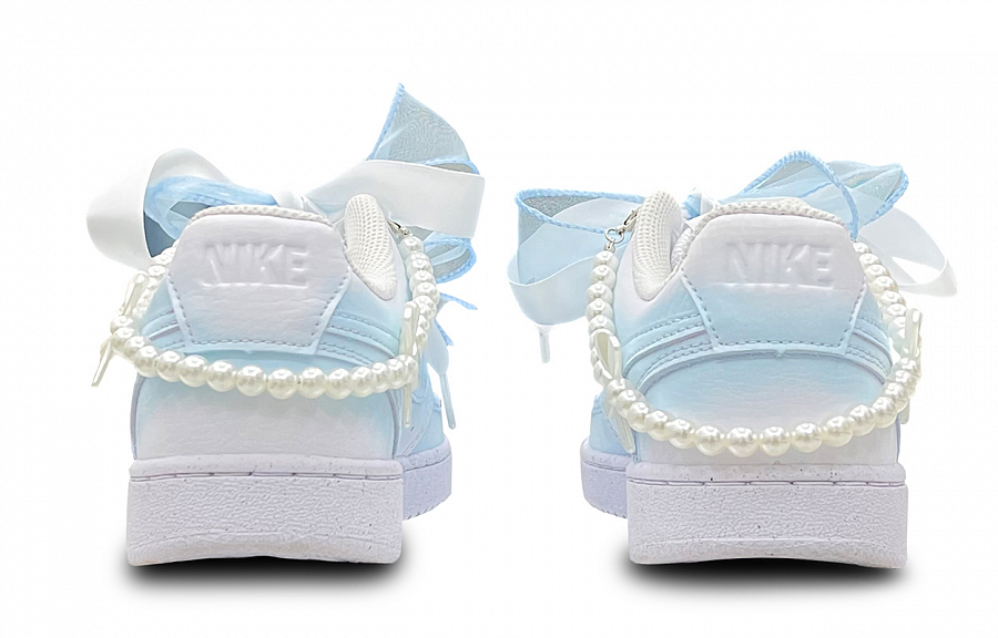 Nike Court Vision Slip Resistant, Abrasion Resistant, Lightweight Low Top Skateboard Shoes Women's Light Blue купить в интернет-магазине Yoocart с быстрой доставкой по России.
