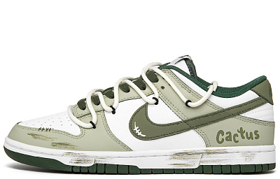 Nike Dunk Anti Slip Wear Resistant Low Top Skateboard Shoes Unisex Green