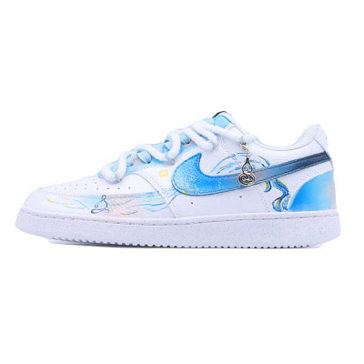 Nike Air Force 1 Low Top Skateboard Shoes Unisex Blue