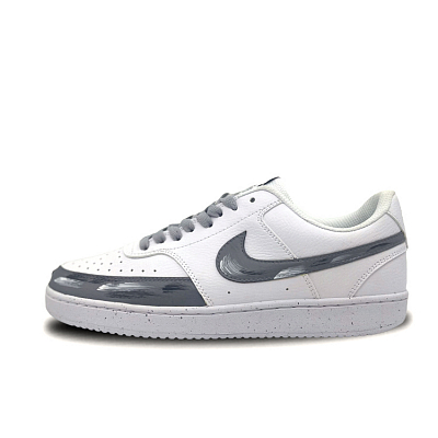 Nike Court Vision 1 Skateboard Shoes Men Low-Top Gray