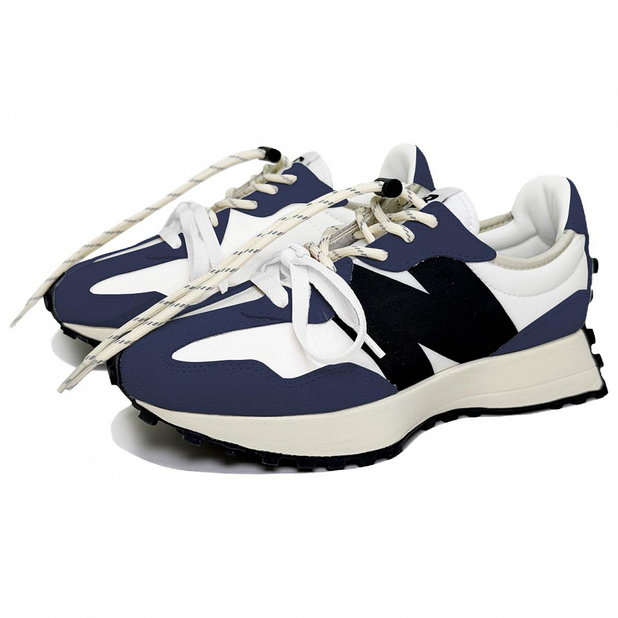 New Balance NB 327 Cushioning, Breathable, And Wide Coverage Low Top Casual City Commute Running Shoes Unisex Navy Blue купить в интернет-магазине Yoocart с быстрой доставкой по России.