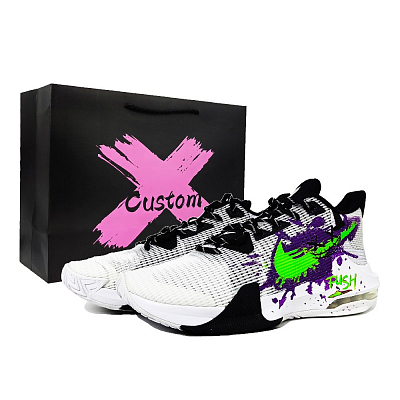 Nike Air Max Impact 3 Slip Resistant Abrasion Resistant Low top Basketball Shoes Unisex White