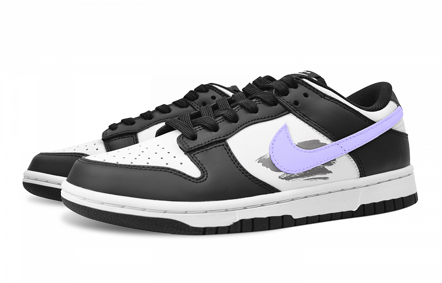 Nike Dunk Ink Burning Anti-Slip Wear-Resistant Low-Top Skateboard Shoes Women's Light Purple купить в интернет-магазине Yoocart с быстрой доставкой по России.