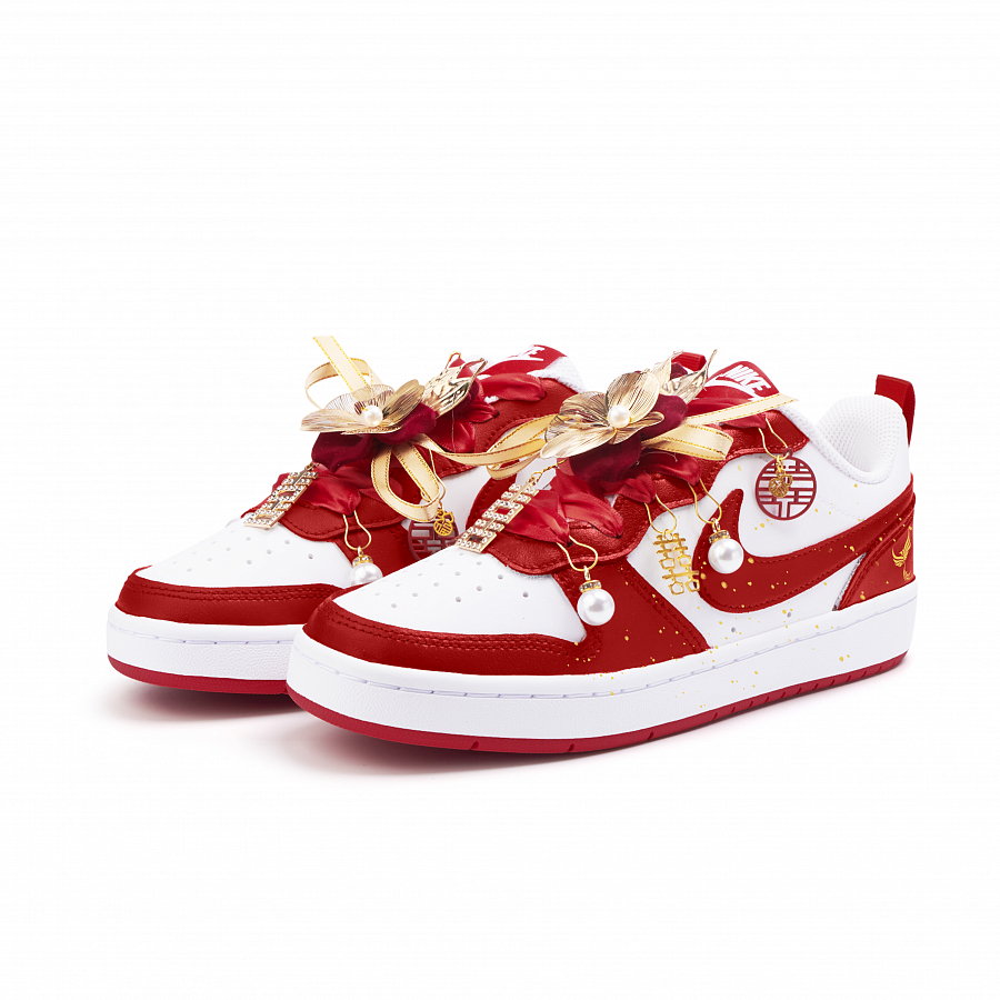 Nike Court Borough 2 Abrasion Resistant Low Top Skateboard Shoes Women's Red купить в интернет-магазине Yoocart с быстрой доставкой по России.