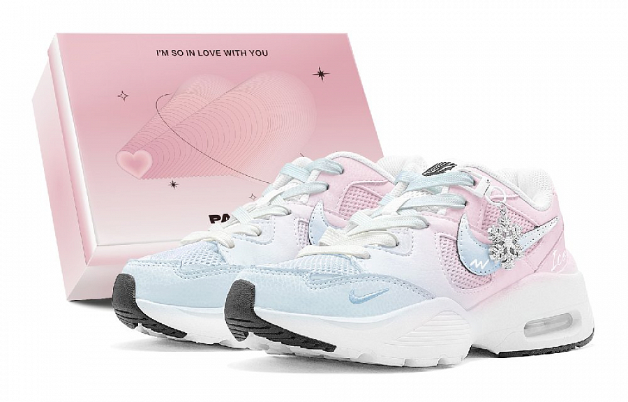 Nike Air Max Fusion Abrasion Resistant Low Top Running Shoes Women's Blue Pink купить в интернет-магазине Yoocart с быстрой доставкой по России.