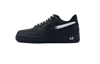 Nike Air Force 1 Anti Slip Wear Resistant Low Top Skateboard Shoes Unisex Black White