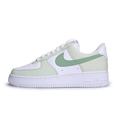 Nike Air Force 1 Abrasion Resistant Low Top Skateboard Shoes Unisex White Green