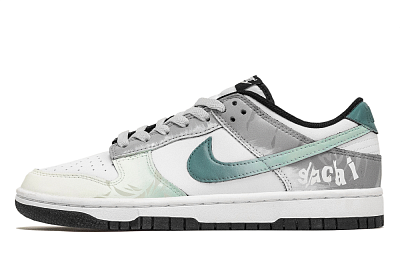 Nike Dunk Skateboard Shoes Unisex Low top Gray Green