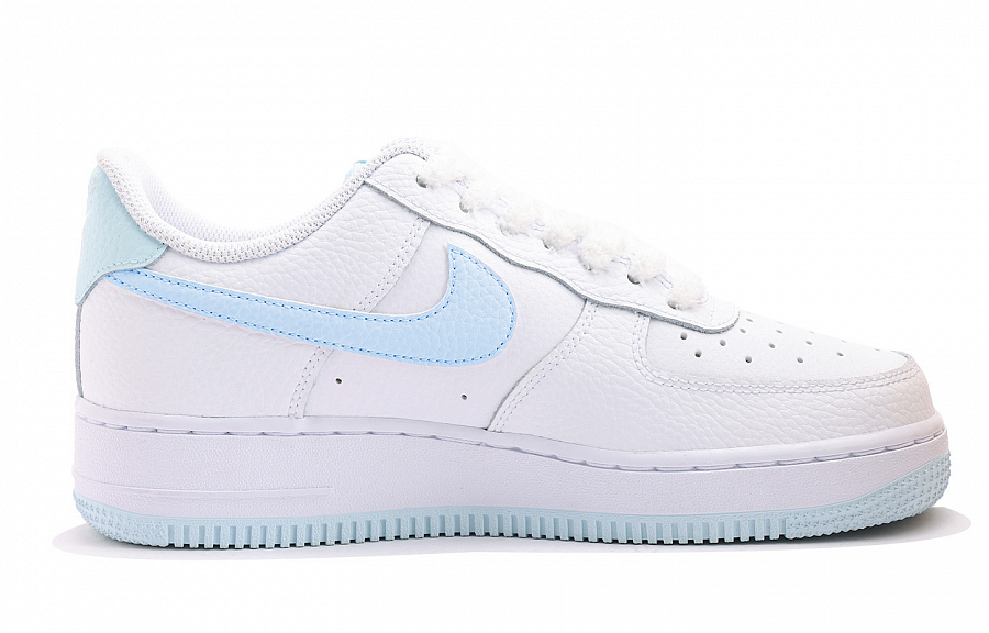 Nike Air Force 1 Anti Slip Wear Resistant Low Top Skateboard Shoes Women's White Blue купить в интернет-магазине Yoocart с быстрой доставкой по России.