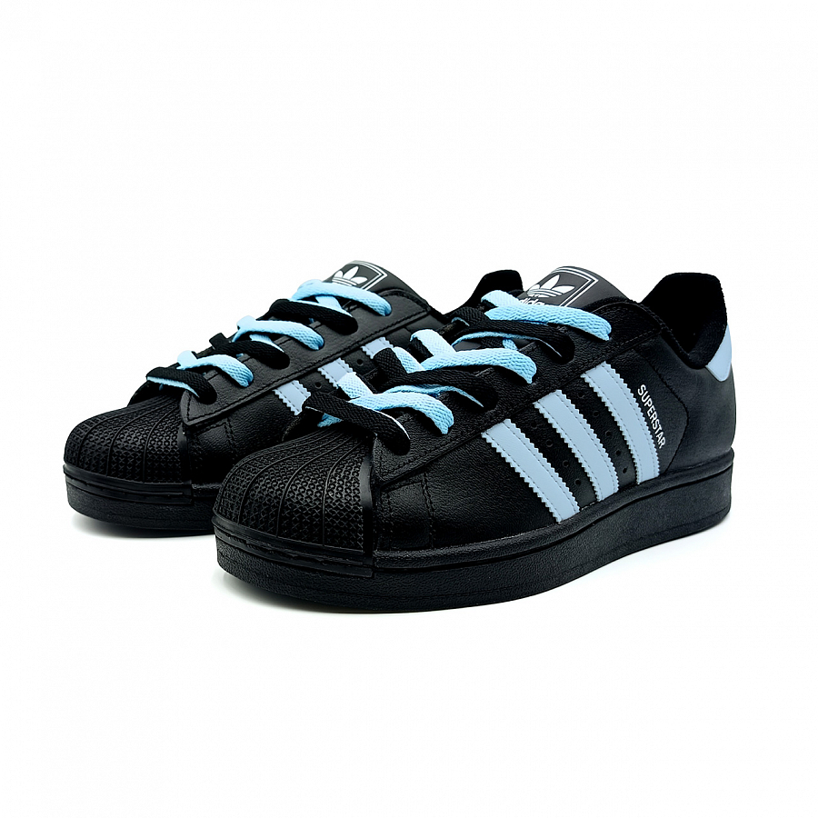 Adidas Originals Superstar 2 Low top Skateboard Shoes Women's Black Blue купить в интернет-магазине Yoocart с быстрой доставкой по России.
