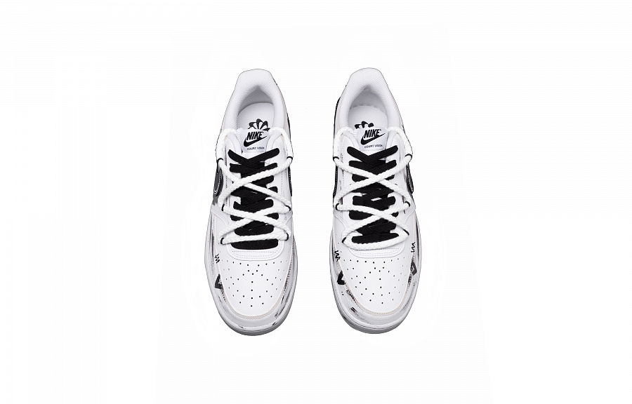 Nike Court Vision 1 Low Top Skateboard Shoes Men's Black White купить в интернет-магазине Yoocart с быстрой доставкой по России.