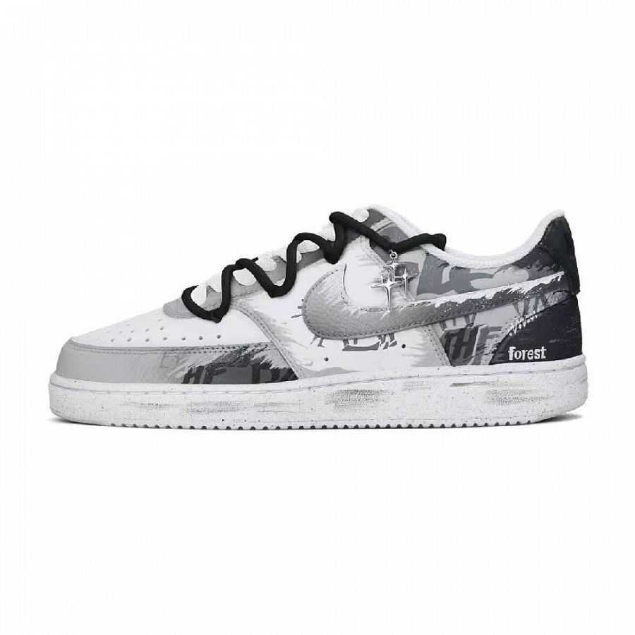 Nike Court Vision 1 American Graffiti Abrasion Resistant Low Top Skateboard Shoes Unisex Black White купить в интернет-магазине Yoocart с быстрой доставкой по России.