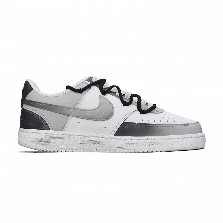 Nike Court Vision 1 American Graffiti Abrasion Resistant Low Top Skateboard Shoes Unisex Black White купить в интернет-магазине Yoocart с быстрой доставкой по России.