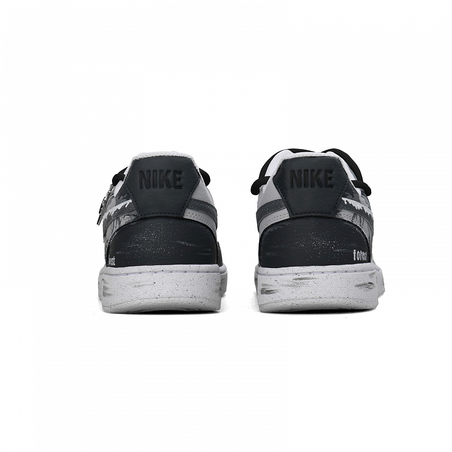 Nike Court Vision 1 American Graffiti Abrasion Resistant Low Top Skateboard Shoes Unisex Black White купить в интернет-магазине Yoocart с быстрой доставкой по России.