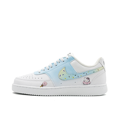 Nike Court Vision 1 Low Top Skateboard Shoes Unisex White