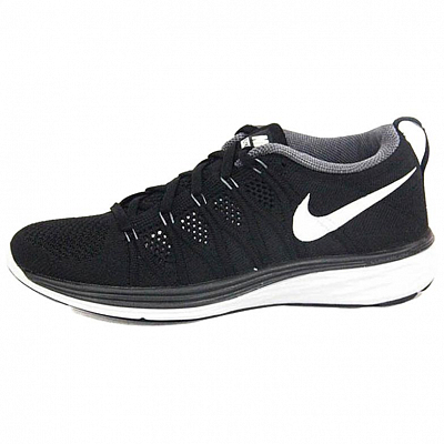 Nike Flyknit Lunar 2 Low Top Running Shoes Women's Black