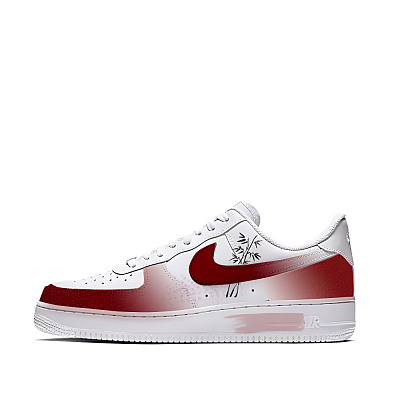 Nike Air Force 1 Low top Skateboard Shoes Men's Crimson