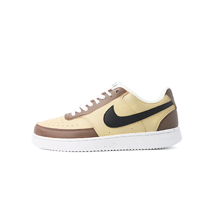 Nike Court Vision 1 Low Top Skateboard Shoes Men's Brown Black