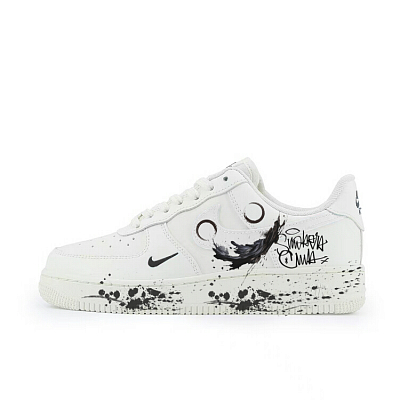 Nike Air Force 1 Slip-Resistant Cushioning Wear-Resistant Low-Top Skateboard Shoes Women's White