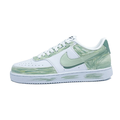 Nike Court Vision Avocado Slip Resistant Cushioning Abrasion Resistant Low Top Skateboard Shoes Unisex Light Green