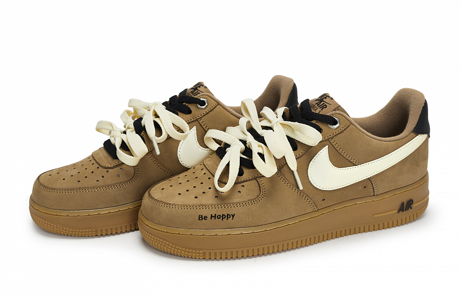 Nike Air Force 1 Skateboard Shoes Unisex Low top Black/White/Wheat купить в интернет-магазине Yoocart с быстрой доставкой по России.