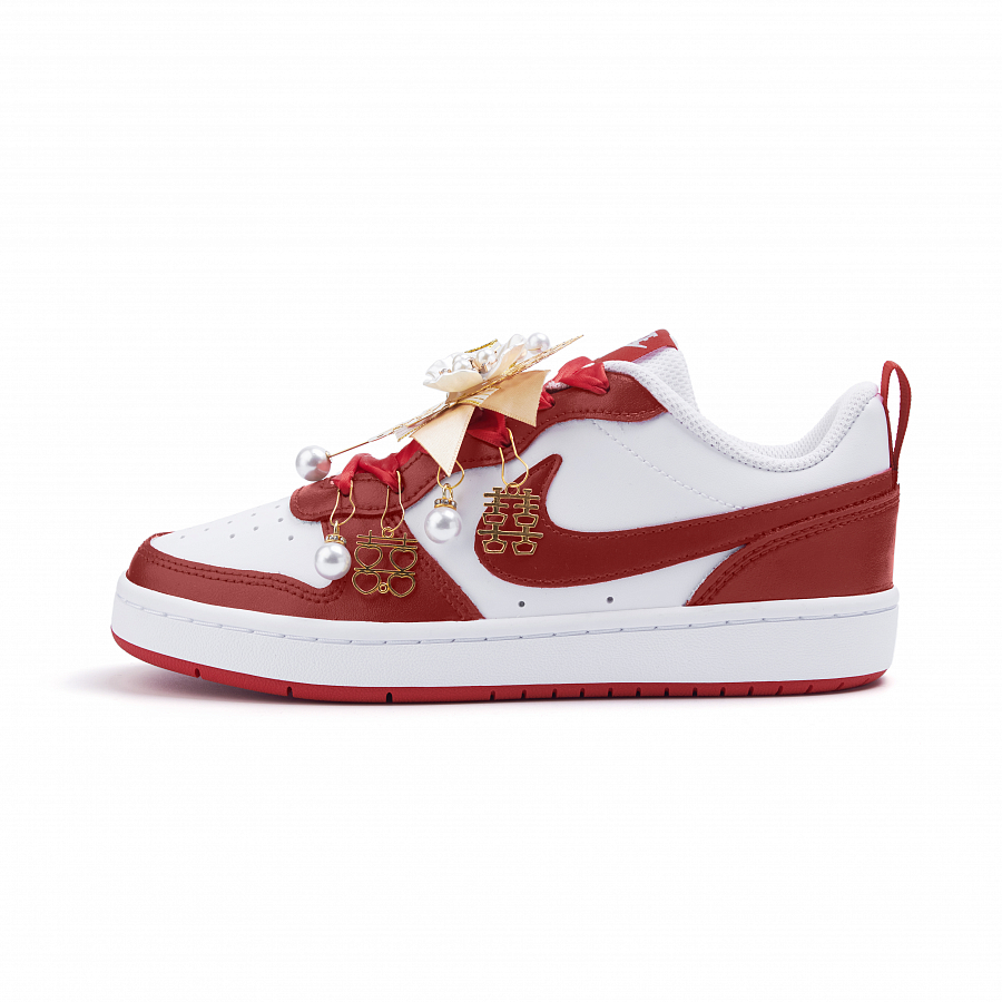 Nike Court Borough Cushioning, Wear Resistant Low Top Skateboard Shoes Women's Red купить в интернет-магазине Yoocart с быстрой доставкой по России.