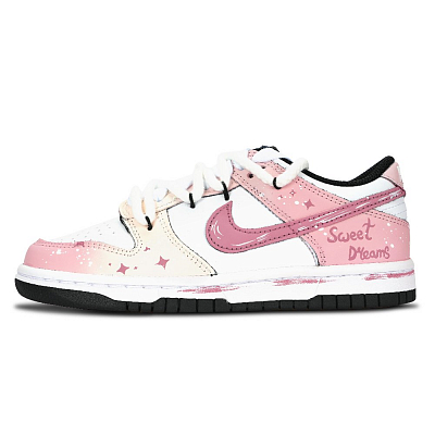 Nike Dunk Beautiful Dream Abrasion Resistant Low Top Skateboard Shoes Unisex Pink