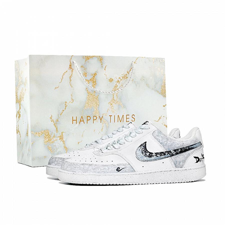 Nike Court Vision 1 Low Top Skateboard Shoes Men's Light Gray купить в интернет-магазине Yoocart с быстрой доставкой по России.
