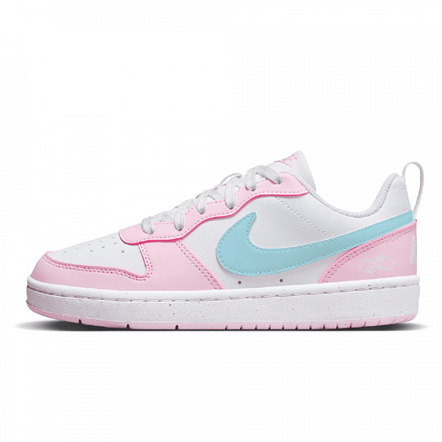 Nike Court Borough Abrasion Resistant Low Top Skateboard Shoes Women's Pink Blue White купить в интернет-магазине Yoocart с быстрой доставкой по России.