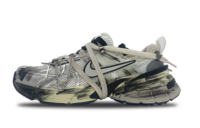 Nike V2K Run Slip Resistant Low Top Running Shoes Women's Silver