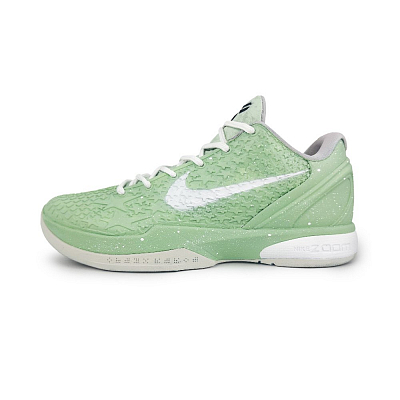 Nike Zoom Kobe 6 Green Apple Cushioning, Slip Resistant, And Abrasion Resistant Low Top Basketball Shoes Men's Green