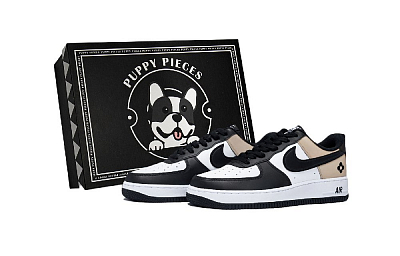Nike Air Force 1 Iris Latte, Special Shoe Box Slip Resistant Low Top Skateboard Shoes Men's White Brown