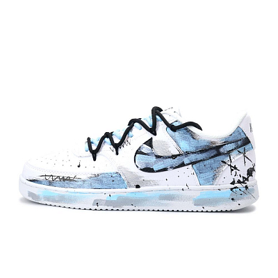 Nike Court Vision Lightweight And Breathable Low Top Skateboard Shoes Men's Blue