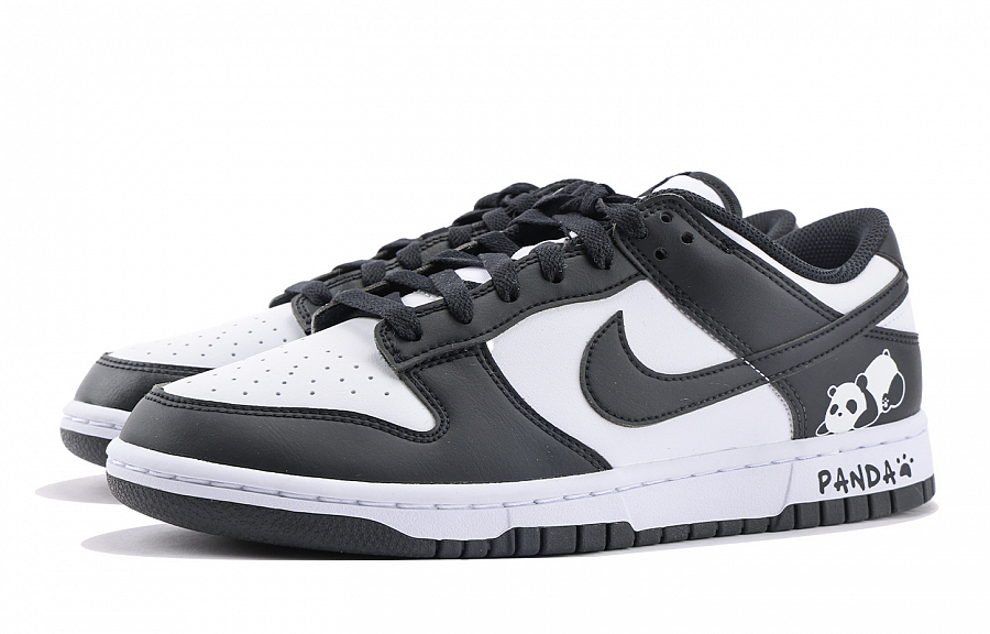 Nike Dunk Coverage Slip Resistant And Abrasion Resistant Low Top Skateboard Shoes Unisex Black White купить в интернет-магазине Yoocart с быстрой доставкой по России.