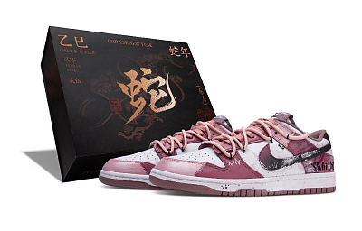 Nike Dunk Wear resistant And Lightweight Low Top Skateboard Shoes Unisex Pink Purple