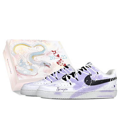 Nike Court Vision 1 Low Top Skateboard Shoes Unisex Purple