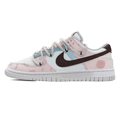 Nike Dunk Abrasion-Resistant Low-Top Skateboard Shoes Men's Pink