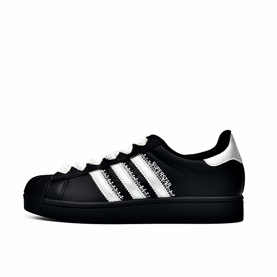 Adidas Originals Superstar 2 Skateboard Shoes Unisex Low Top Black/White/Silver купить в интернет-магазине Yoocart с быстрой доставкой по России.